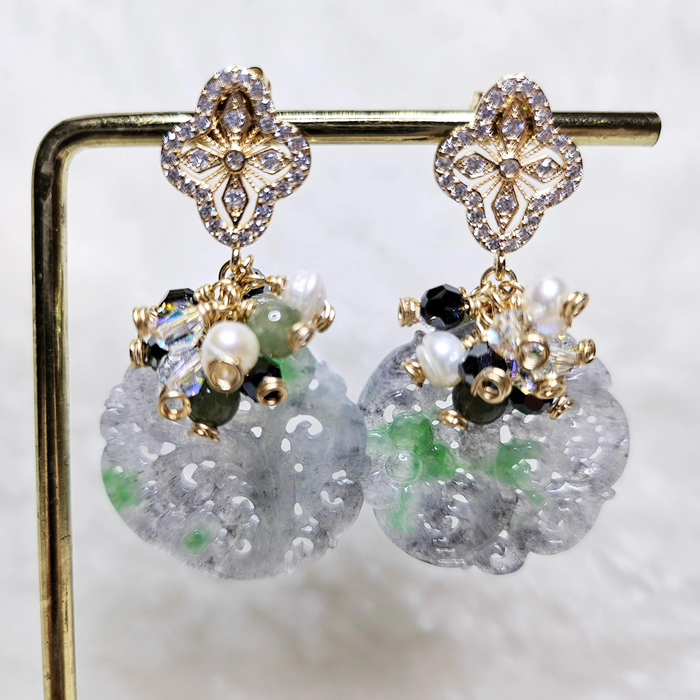 Wuji Jadeite Earrings