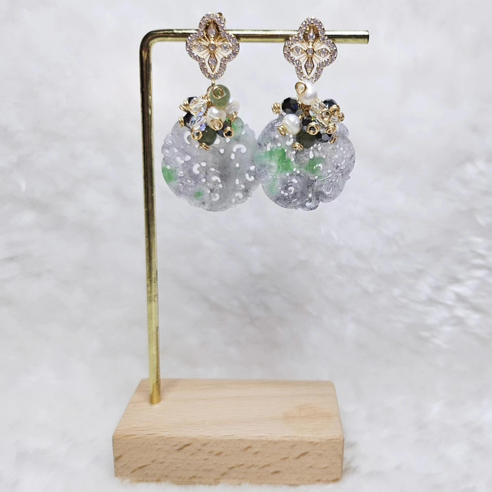Wuji Jadeite Earrings