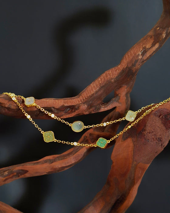 Aurora Flower Bracelet - S925 Gold (B1)