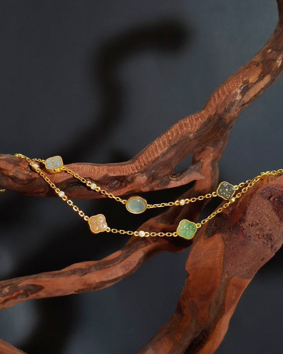Aurora Flower Bracelet - S925 Gold (B2)