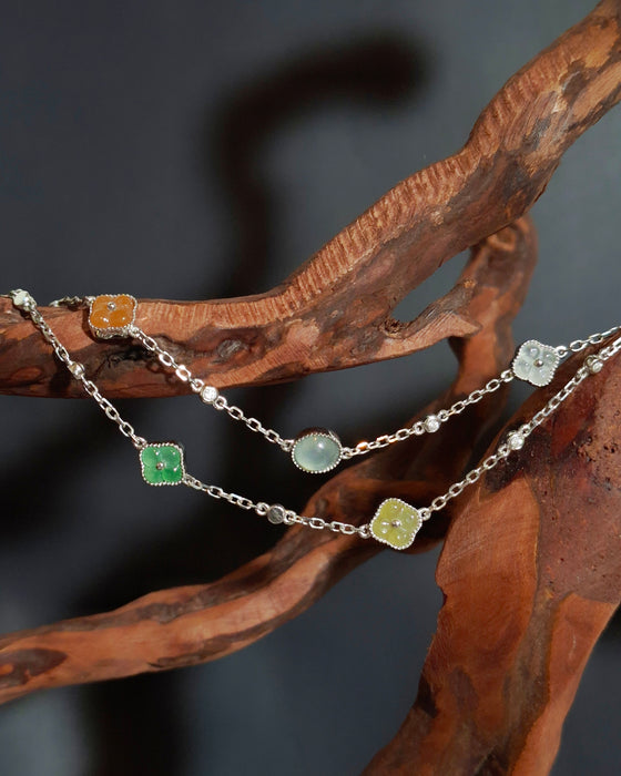 Aurora Flower Bracelet - S925 Silver (B3)